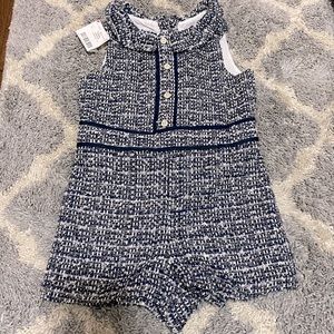Janie and Jack Tweed Romper NWT